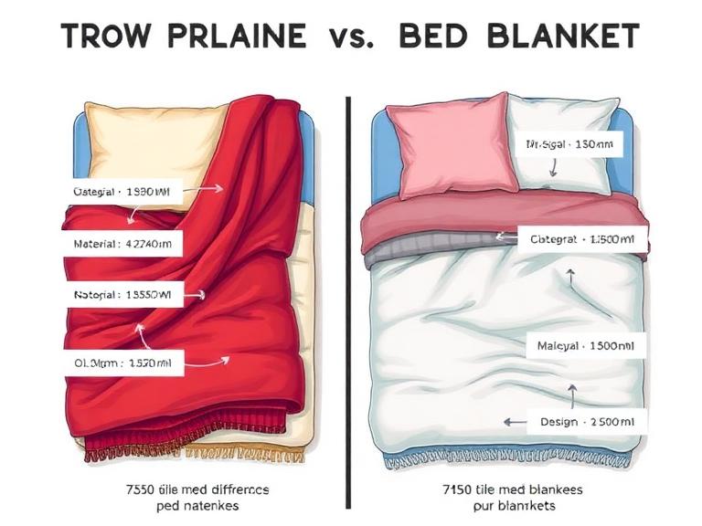 The 5 Difference Between a Throw Blanket and a Bed Blanket