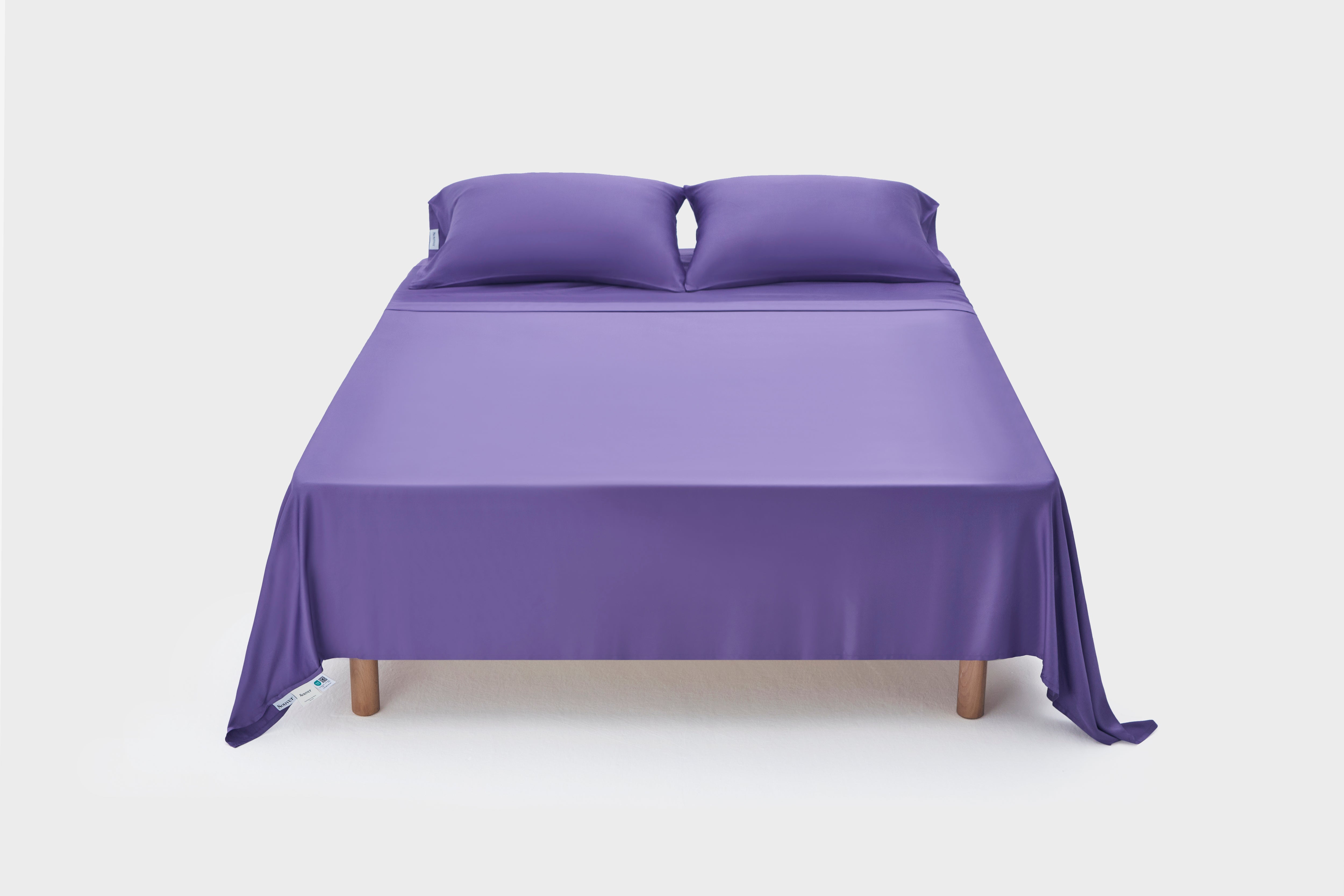 #color_lavender purple Bamboo Fitted Sheet