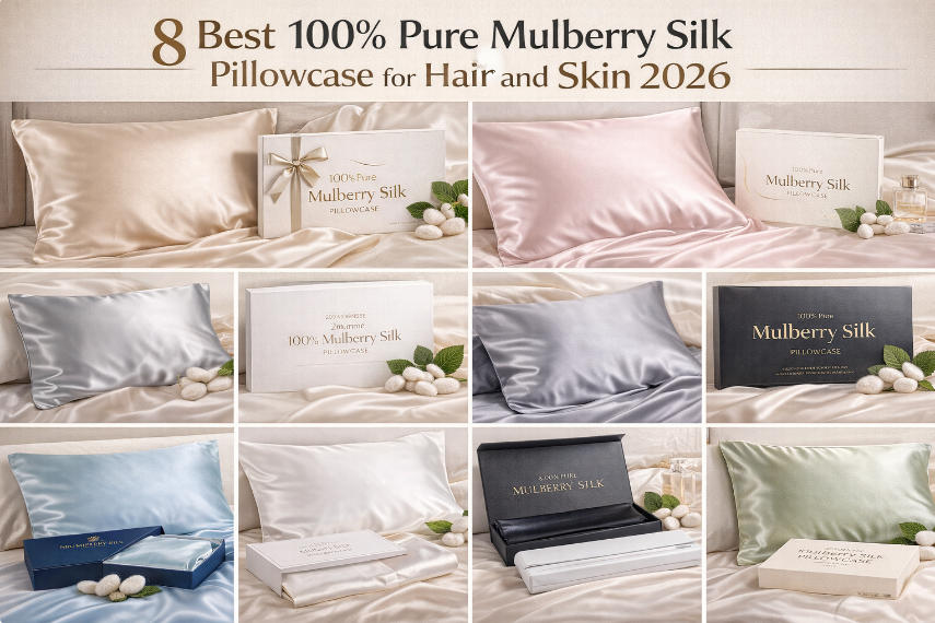 8 Best 100 Pure Mulberry Silk Pillowcase for Hair and Skin 2026