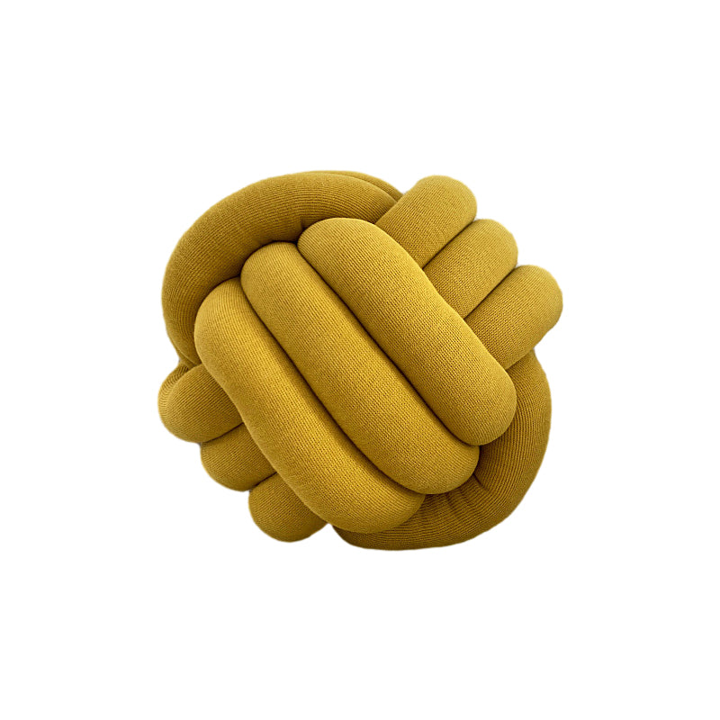 yellow-ochre-knotted-pillows