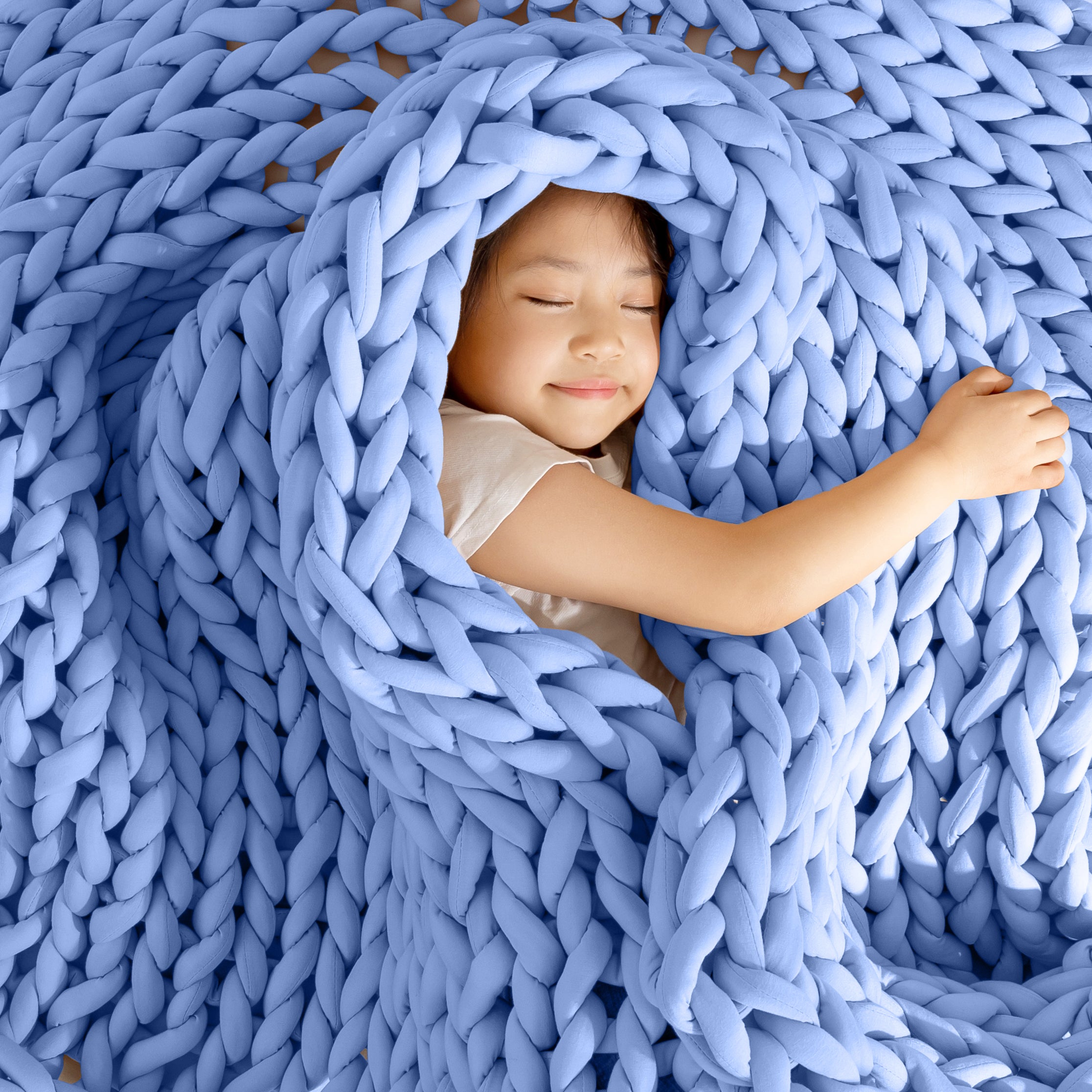 Kids knitted online blanket