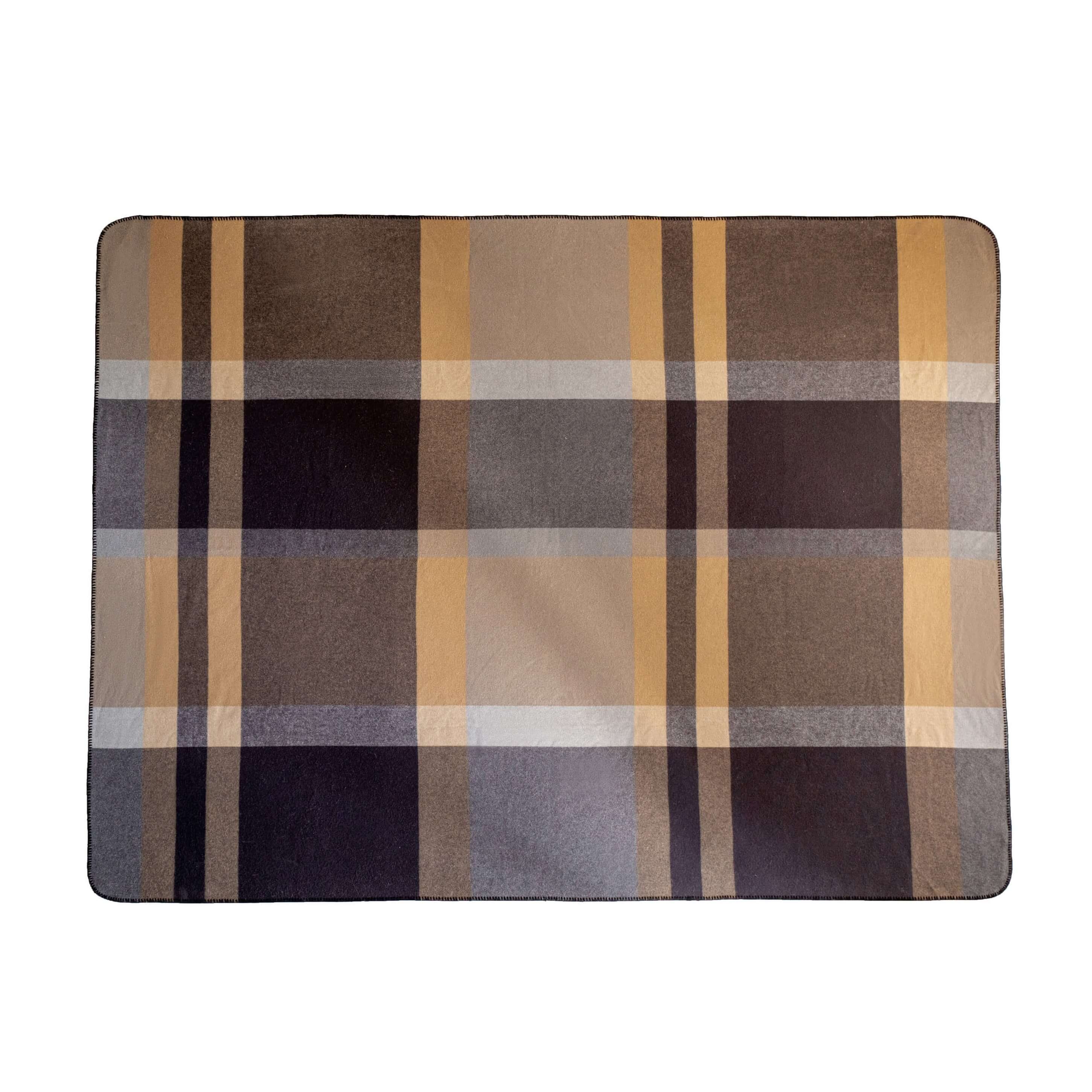 Cashmere Plaid Throw Blanket