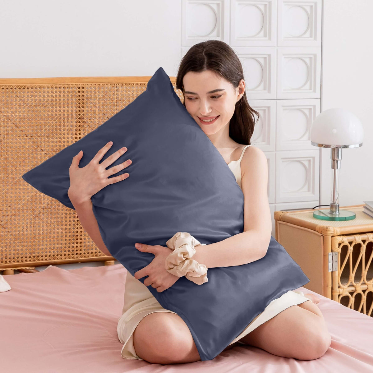 Souverhome King Graphite Grey Mulberry Silk Pillowcase