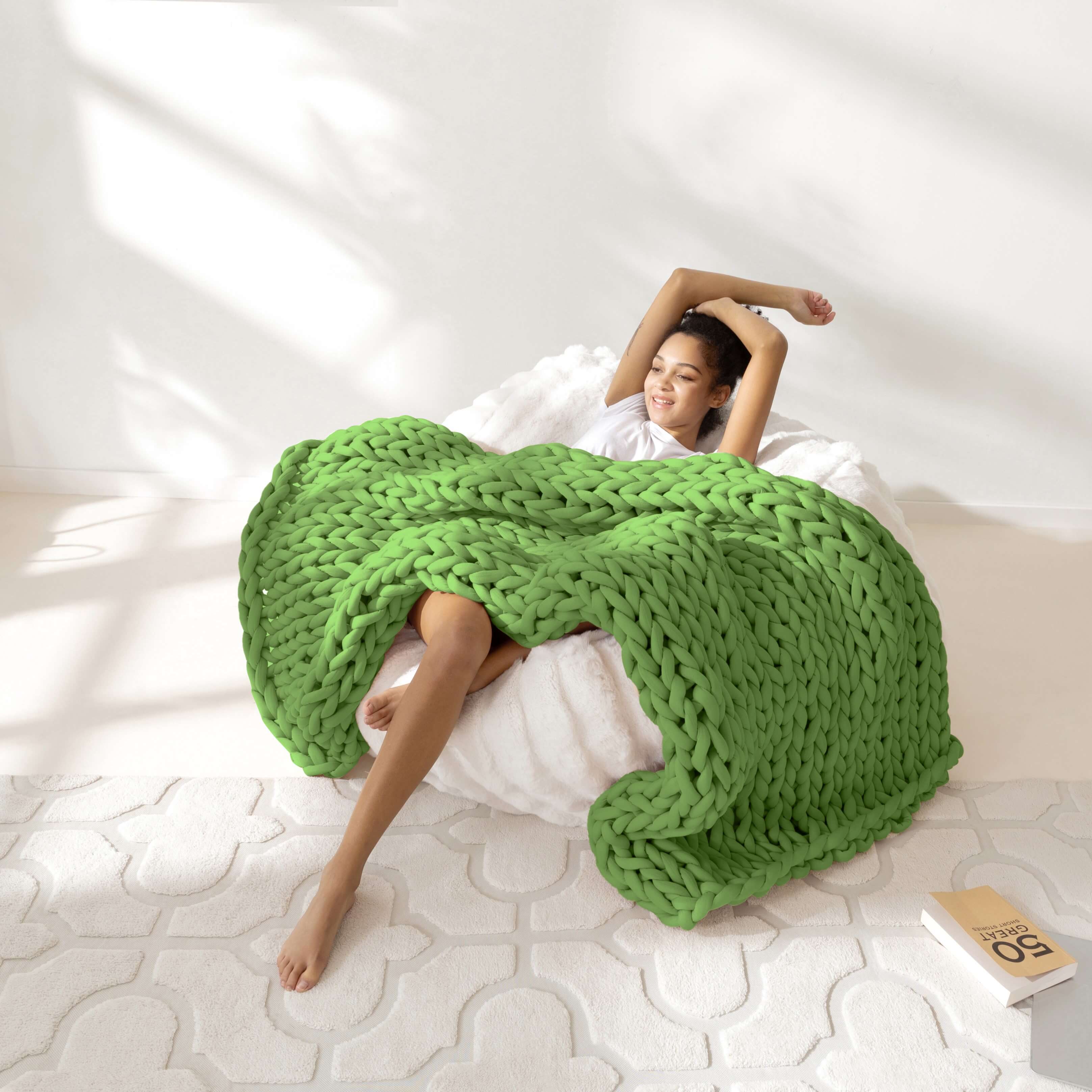 Souver X World Environment Day Knitted Weighted Blanket