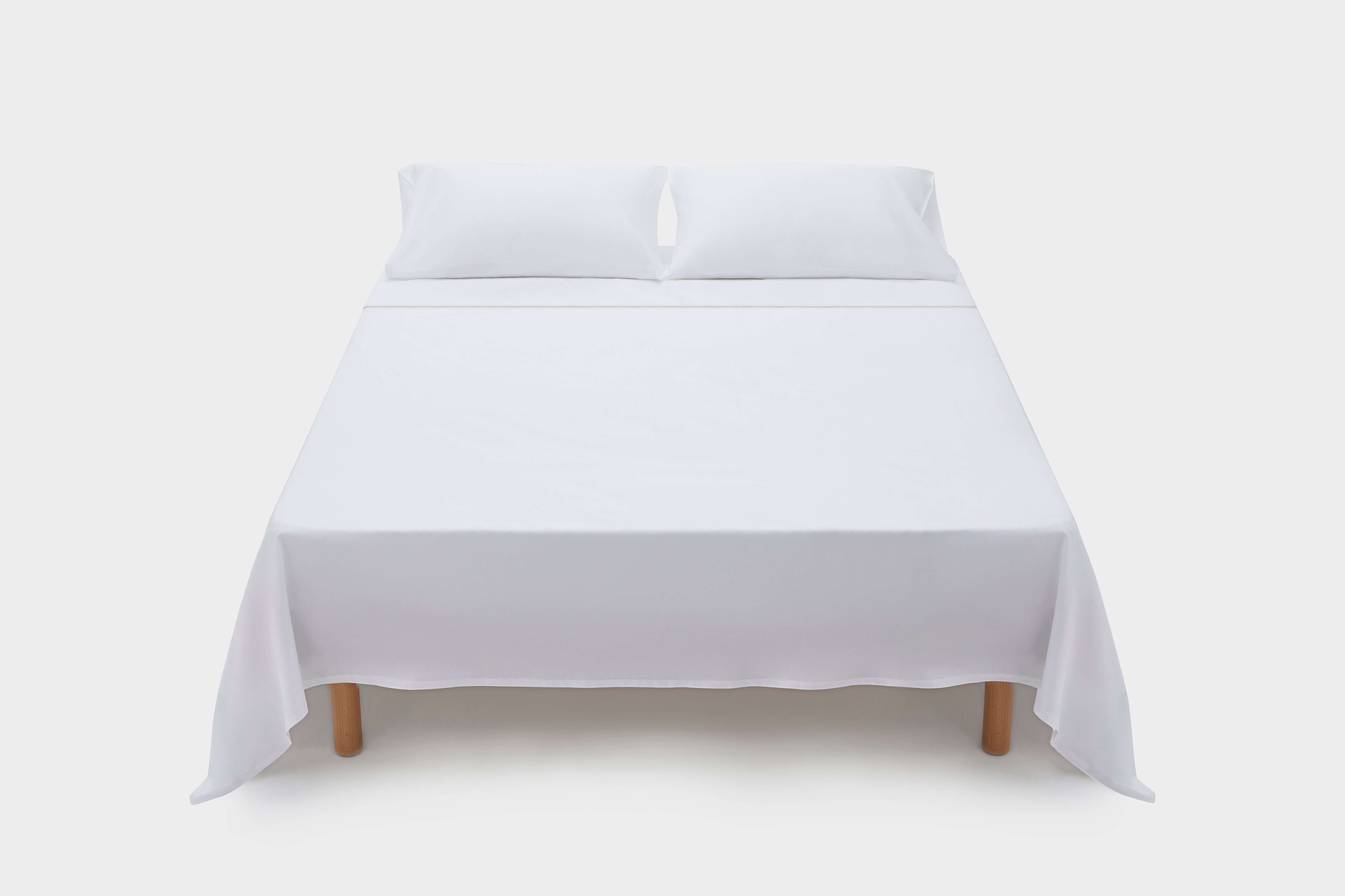 #color_snow white_Organic Cotton Fitted Sheet